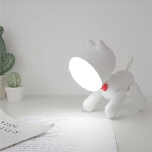 Spot USB rechargeable puppy night light childrens night light third gear regulation LED night light childrens lamp girl gift