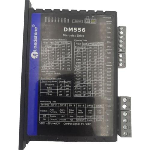 The new genuine Leadshine DM556 two-phase stepper motor driver nema17/23 stepper motor controller