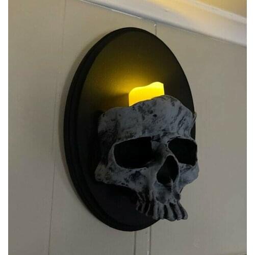 Home Decorative Candle Holders Skeleton Candle Holder Frightening Resin Candlestick Crafts For Party Halloween Decoration Events