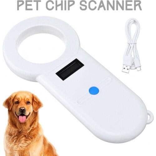 Handheld Protable Pet Chip Reader Scanner Animal Microchip Recognition Reader for Cat Dog Transponders in Cushioned Case