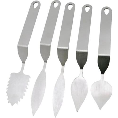 Chocolate Cake Decorating Spatula Feather Stainless Steel Leaf Chocolate Spatula Baking Tool Chocolate Molds