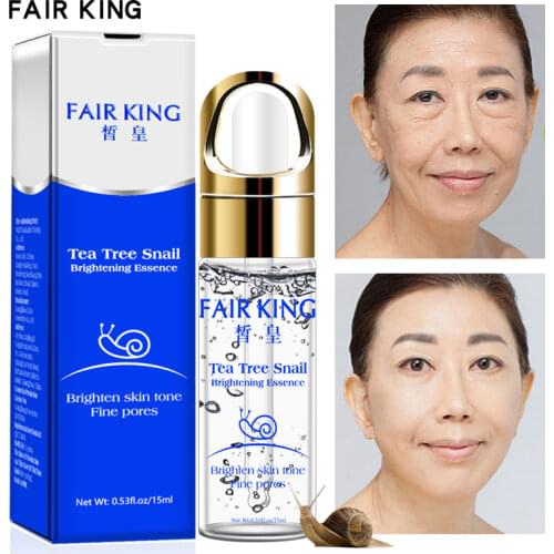 High Quality Anti Aging Snail Serum Facial Essence Hyaluronic Acid Whitening Cream For Face Skin Care Face Shrink Pores Ampoule