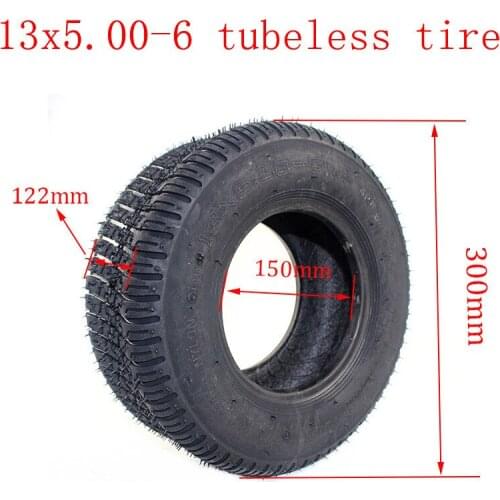 High quality Electric scooter 13 inch Road tire 13x5.00-6 tubeless tyre 13*5.00-6 tuibeless tire