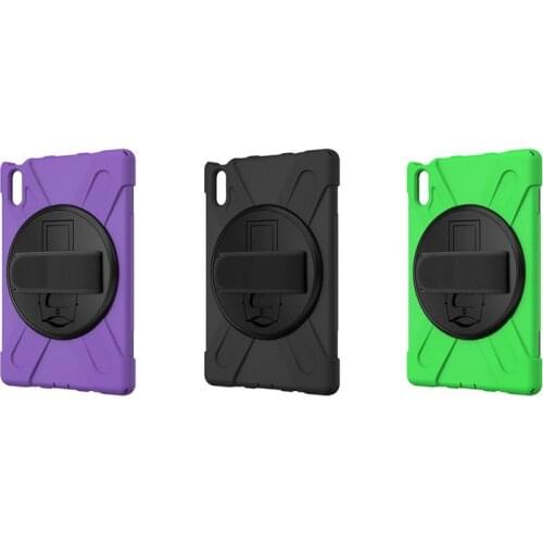 Protective Case for Lenovo Pad(TB-706F) 11.5 Inch with 360 Degree Rotating Stand and Shoulder Strap Silicone Case