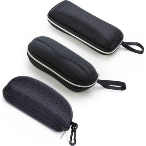 Auto Sunglasses Clip Car Glasses Case Microfiber Black Glasses Holder Optional Flat Mirror Box Glasses Bag Car Accessories