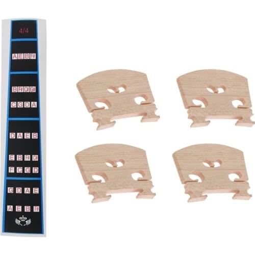 1 Piece Violin Finger Guide /Fingerboard Sticker Fret Guide Label Finger Chart for Size 4/4 & 4 Piece Violin Parts Violin-Bridge