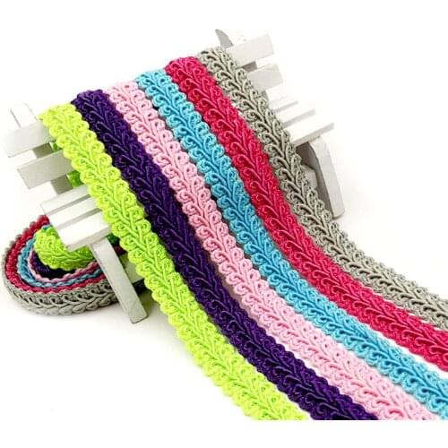 1Yard 1.2cm Woven Lace Ribbons For Children Clothing Wedding Dress Accessories DIY Handmade Sewing Home Textile Supplies