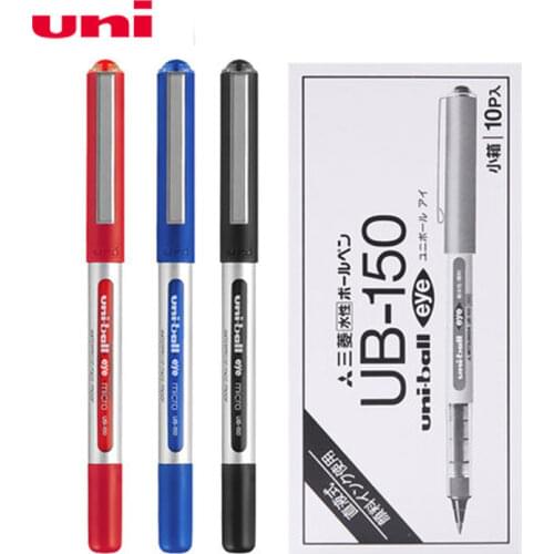10Pcs UNI Gel Pen UB-150 Uni-ball Eye Micro Black Pen 0.38mm/0.5mm Large Capacity Ink Office School Supplies