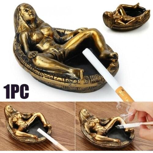 2021 Vintage Style Resin Woman in Bath Tub Ashtray Crafts DropShi Butt Home Holder Smokeed Gothic Plates Decor Bowls Cigare W0F7