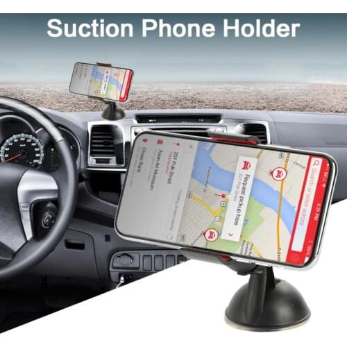 360° Rotating Car Phone Holder Sucker Car Holder Bracket Windshield Cell Stand Support Dashboard Phone Holder For IPhone Xiaomi
