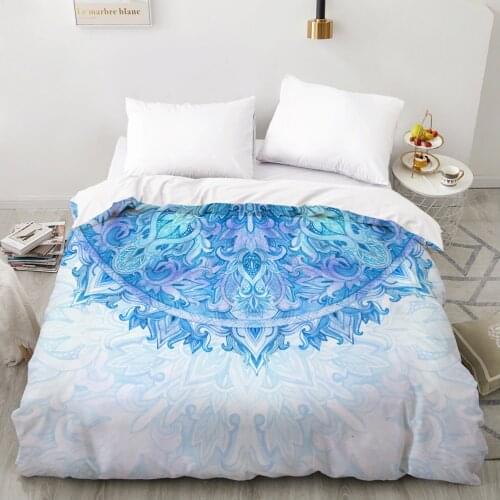 3D Duvet cover Quilt/Blanket/Comfortable Case Luxury Bedding 135 140x200 150x200 220x240 200x220 for Home Nordic mandala ice