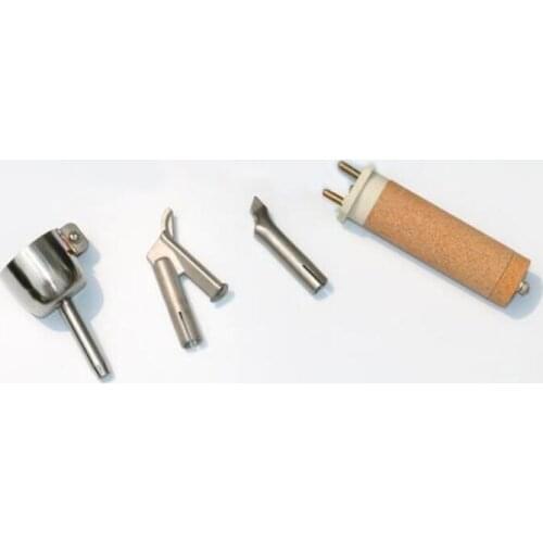 4pcs/st 5MM Round Welding Nozzle Triangle Speed Nozzle Round Spot Nozzle Ceramic Heat Element For 1600W Plastic heat gun