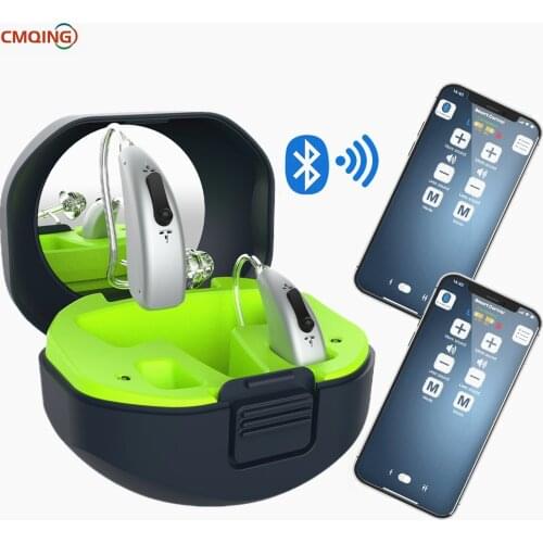 Mini Rechargeable Digital Hearing Aids Ear Sound Amplifier Enhancer Wireless Bluetooth Hearing Aids Ear Care For The Elderly