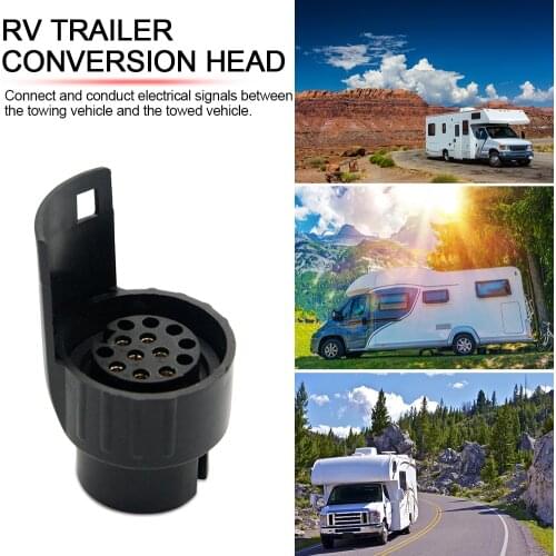 Trailer Adapter Plug Pin Adapter Electrical Converter Truck XF5002 7 Pin 13 Pin Trailer Adapter Electrics Trailer Wiring