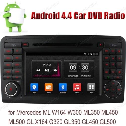 Android4.4 7 inch Car DVD FM AM GPS WIFI 3G radio for Mercedes ML W164 W300 ML350 ML450 ML500 GL X164 G320 GL350 GL450 GL500