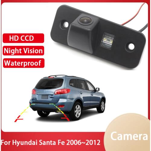 Car Reversing image Camera For Hyundai Santa Fe 2006 2007 2008 2009 2010 2011 2012 Night Vision HD Rear View Camera Waterproof