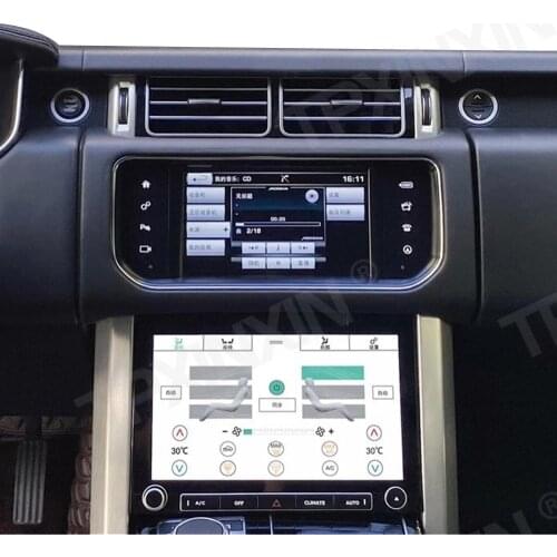 Android 10.0 Car GPS Navigation Radio For Land Range Rover Vogue L405 2012-2019 Car Multimedia Radio Player Stereo And AC Screen