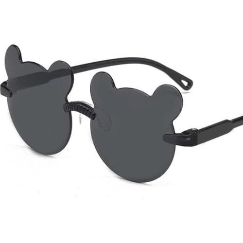 One Piece Cute Childrens Sunglasses Anti-glare Anti-radiation Cartoon Bear Sunglasses Baby Sunglasses Glasses Trendy Girls Boys