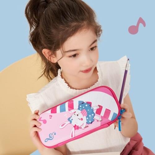 Cartoon Kids Pencil Case Boy Student Stationery Kawaii Rabbit Cat Dinosaur High Capacity Back To School Water Proof Cute Case