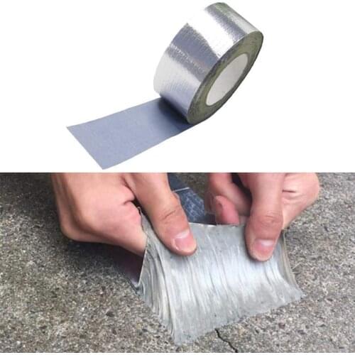 For Roof Pipe Repair Stop Leak Sticker Tape Waterproof Butyl Rubber Tape Adhesive Resistance High Temperature Aluminum Foil Tape