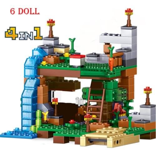 My World The Farm Cottage Building Blocks Compatible House Figures Bricks Sets Toys For Kids Brithday Children Gifts