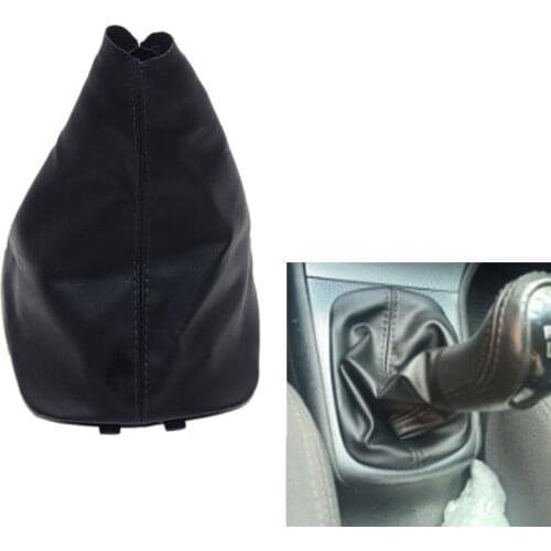 Leather Car Shift Gear Knob Lever Gaitor Boot Cover Frame Manual For Skoda Octavia A4 MK1 1997 1998 1999 2000 2001 2002 -2011