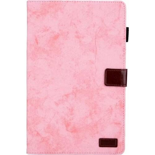 Fashion Pure Color PU Leather Smart Shell Tablet Skin for Samsung Galaxy Tab A T590 T595 Case 10.5 Inch Stand Cover Funda+pen