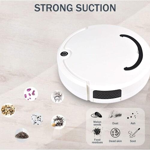 New Robotic Vacuum Cleaner USB Full Automatic Mini Vacuuming Robot Household Appliances Charging Sweeper Floor Dust Planned Wash