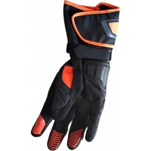 New 5 Colors 100% Genuine Leather Dain Druid D1 Long Motorcycle Gloves Racing Driving GP PRO Motorbike Cowhide Motocross Gloves