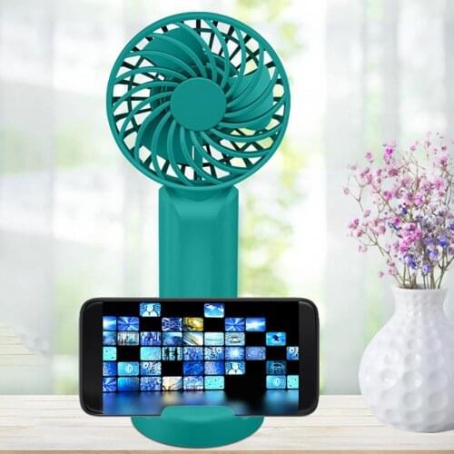 Rechargeable Portable Fan Phone Holder Function Fireproof ABS Detachable Quiet Operation USB Handheld Fan for Summer