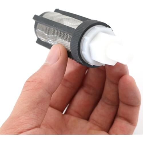 Plastic Straight Head Black Filter Water Pump Strainer for 8mm Tube Garden Tool