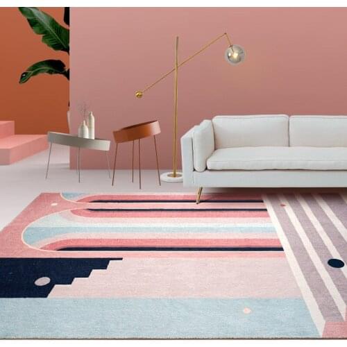 Sweet Nordic Rug for Family Living Room Bedroom Carpet Sofa Coffee Table Cool Floor Pad Study Area Childrens Carpet Tatami Mat