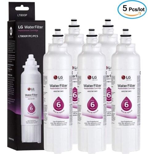 Replace LG LT800P refrigerator water filter, ADQ73613401, ADQ73613408 or ADQ75795104, (5 packs)