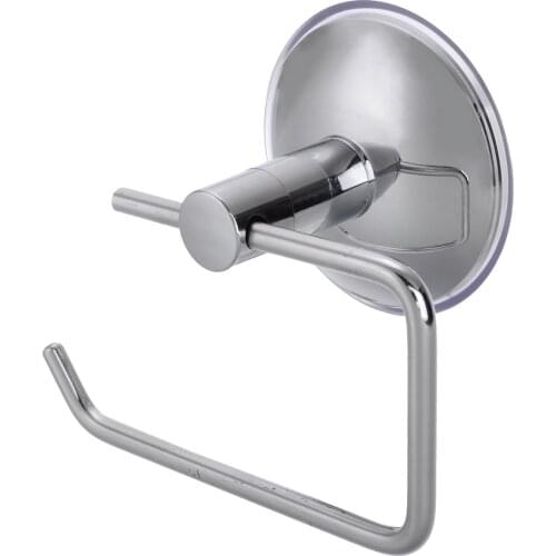 Quality Stainless Steel Easy Toilet Roll Paper Holder Tissue Rack with Power Suction Cup Repeatedly Bathroom Kitchen Hardware