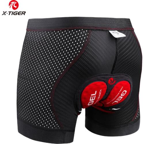 X-Tiger Cycling Shorts Upgrade 5D Gel Pad Cycling Underwear Pro Shockproof Cycling Underpant Bicycle Shorts Bike Underwear