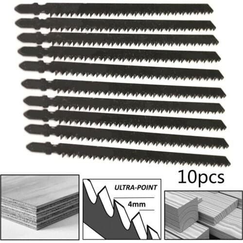 10Pcs T744D 180mm Ultra-Long Jigsaw Saw Blades Fast Cutting Set For Wood Plastic Multi-function Power Tool Accessories