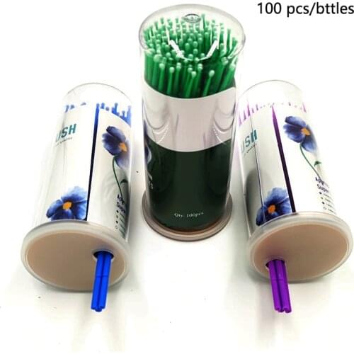 100PCS/Bottle Dental Disposable Micro Brushes Applicators Micro Brush Dentistry Odontologia Extension Tools Dentist Materials
