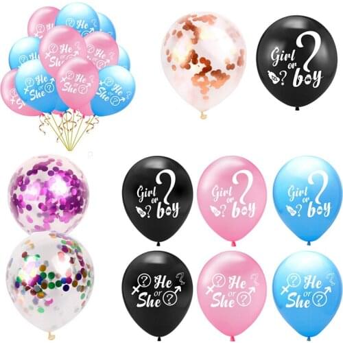 12inch Confetti Balloon Bouquet for Baby Shower Birthday Wedding Party Decoration Supplies Birthday Party gir or boy