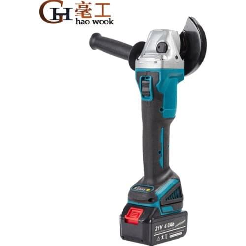 125mm Brushless Electric Impact Angle Grinder 4 Speed Cutting Trimming Polisher Machine Power Tool for Makita 18V Battery