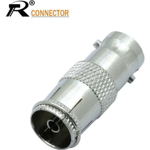 3pcs BNC female jack to IEC PAL DVB-T TV female plug RF connector