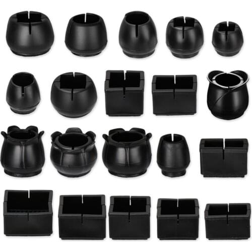 4Pcs Silicone Furniture Feet Socks Cups Floor Protectors Chair Leg Caps Non-Slip Covers Round Bottom Silicone Pads