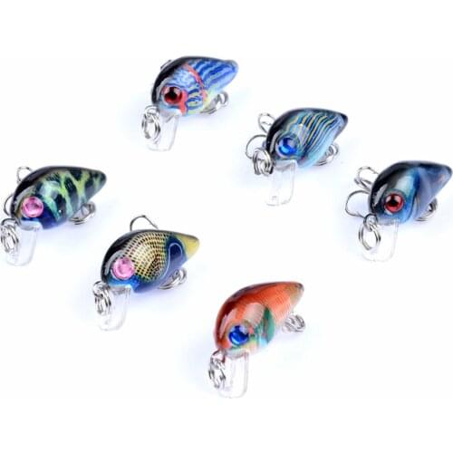 6PCS Mini Floating Crankbait Fishing Lure Set Hard Bait Artificial Crazy Wobbler Bass Pesca 30mm Japan Swimbait Carp Topwater