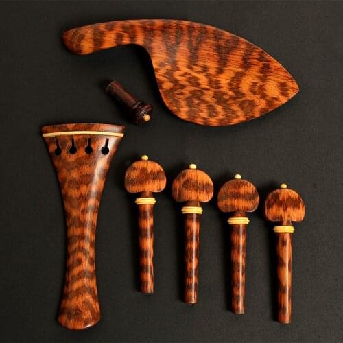 BATESMUSIC 4/4 New 1 set 4/4 violin parts, Excellent violin old snake wood Accessories AAA level