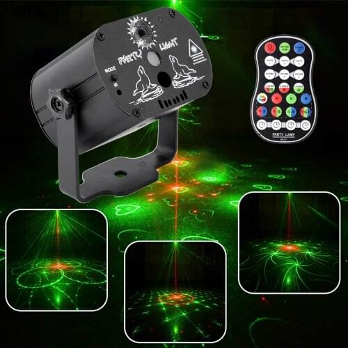 Free shipping mini Disco Laser Light RGB Projector Party Lights DJ Lighting Effect for Sale LED for Home Wedding Decoration