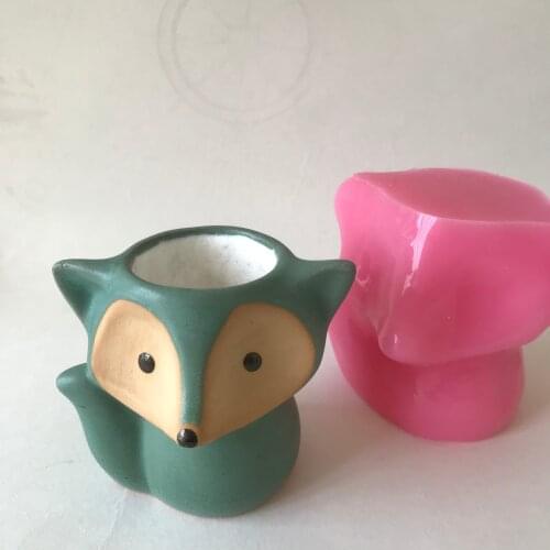 Concrete Silicone Flower Planter Mould 3D Animal Cement Flowerpot Resin Craft Pot Molds DIY Chocolate Baking Silica Gel Mould