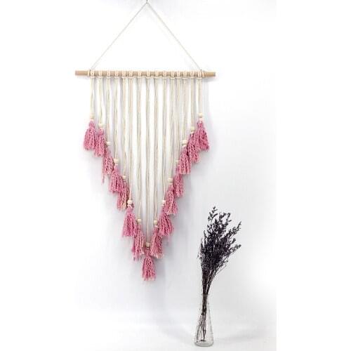 Bohemian Ins Nordic Home Accessories Macrame Wall Hanging Woven Art Macrame Living Room Decoration Boho Home Deco
