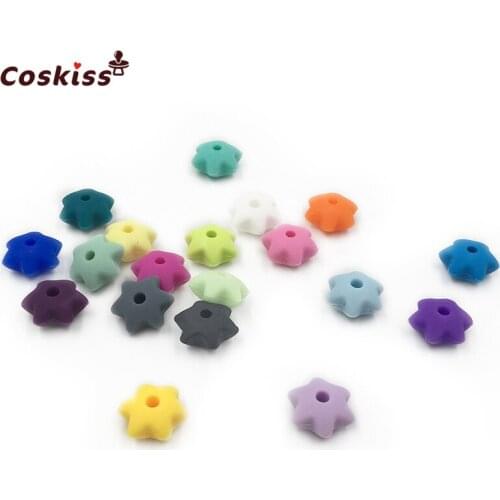 Mixed Color 1.2*0.6cm(0.47*0.23inch) Food Grade Silicone Gear Bead For Baby Silicone Teether DIY Baby Teether Bracelet Accessory