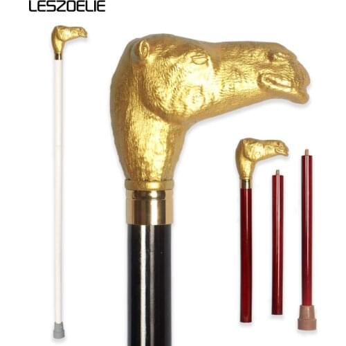 For Saudi Arabia Man Gold Camel-Head Walking Stick Women Decorative Walking Canes Middle East Fashionable Cane
