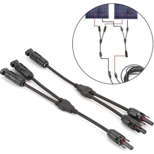 1Pair MC4Y Connection Cable Electrical Solar Panel Wire Photovoltaic Connector