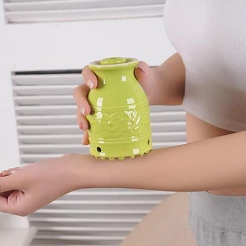 HANRIVER Massage tool temperature moxibustion implement moxibustion can of scrapping of pottery and porcelaincupwith moxibustion